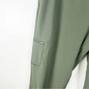 Eddie Bauer  Green Drawstring Waist Multiple Pockets Fleece Lined Pants, Size 8 Photo 9