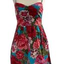 Xhilaration  Women’s Size XS Floral Dress Smocked Back Red Blue Multicolor #11•4 Photo 0