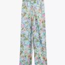 ZARA  Floral Printed Satin Trousers NWT Photo 2