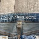 Calvin Klein Size 27 Distressed Y2K 90s Denim Skirt Photo 6