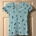 Arizona Jeans Arizona Jean Co Teal Pineapple Shirt Small Photo 0