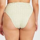 Free People  by ZULU and ZEPHYR Chartreuse Wave Waisted Neutral Tone Brief Size 2 Photo 2