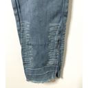 Umgee  USA Pull Up Jeggings Leggins Denim Elastic Waist Distressed Zip Sz XL Photo 4