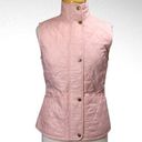 Barbour  Summer Liddesdale Quilted Gilet in Carnation Pink Size 4 Photo 0