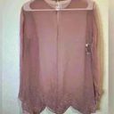 Vintage Jack Bryan Pink Sheer Beaded Top Size M Size M Photo 1