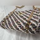 Kassiopea White Rainbow Tweed Crossbody Purse Photo 5