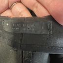 The Row  Sz 6 Leather Beca Seamed Kick Flare Pants - Black Photo 7