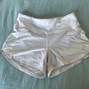 Lululemon White  Speed Up Low-Rise Shorts 4” Photo 1