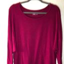 Coldwater Creek  Top Raspberry 3/4 Sleeve Jersey Tee Sz 2X GUC Photo 3