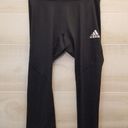 Adidas {L} NWT  Techfit Compression Climacool Black 3/4 Legging Pant Women's Photo 0