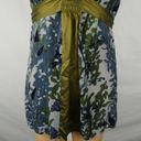 Hale Bob  Silk Blend Tropical Sleeveless Floral Blouse Tie High Waist Velvet XS Photo 2