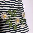 Divided Striped Embroidered Crop Top Photo 4