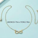 infinity Forever Love Pendant Gold Necklace Photo 2