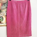 Bubblegum 90s  Pink Barbiecore Corduroy Pencil Skirt Photo 4