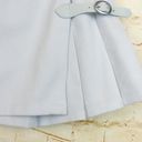 Brandy Melville  Dana Pleated Buckle Skirt Womens One Size Light Blue Adjustable Photo 4