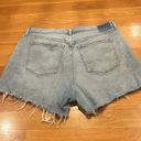 Abercrombie & Fitch  curve love The 4”mom high rise jean shorts size 34/18 . Photo 4