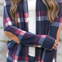 Pink Lily Plaid Cardigan Size M Photo 0