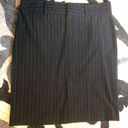 Old Navy  black/grey pinstriped pencil skirt sz 14 Photo 0