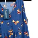 Modcloth  Quick Remix Sleeveless Blue Piñata Llama Print Tank Top Small Photo 2