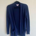 Pink Lily  M Navy Blue Long Cardigan Photo 3