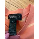 Ralph Lauren  salmon pink striped crew neck sweatshirt size medium women's Photo 1