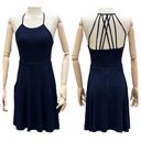 B Darlin 🎉HP🎉  navy blue juniors minidress w/ pockets/ 3/4 /Excellent condition Photo 2