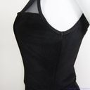 Bisou Bisou  black mesh sheer top peplum dress, women's size 4 Photo 8