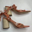 Gibson Latimer  women’s Peach Strappy Suede 3.5” Sandals Shoes Heels New Sz 10 Photo 3