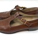 Salvatore Ferragamo leather T-strap buckle flats, size 9.5 2A Photo 1