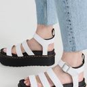 Dr. Martens Platform White Sandals Photo 1