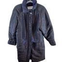 Mulberry  Street Vintage Long Padded Shimmery Lined Full Zip Jacket Size S Photo 0