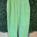 TNA ARITIZIA COZY BOYFRIEND SWEATS SIZE MEDIUM Green Photo 0