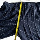 J.Jill  Pants Size L wide leg Navy White Polka Dot Photo 5