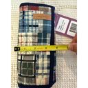 Piper Donna Sharp Women Wallet Blue Plaid Patchwork NEW  M Folding Zip Pocket Photo 7