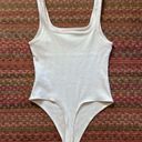 American Eagle  WHITE RIBBED TANK BODYSUIT ONE PIECE Photo 4