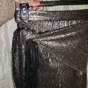 ZARA  sparkly silver wrap front pants xs nwt Photo 4