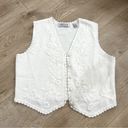 Karen Scott Vintage  floral knit vest size medium Photo 0