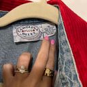 Carolina Blues Vintage Red Corduroy Blue Jean Jacket Photo 4