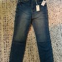 Good American NWT  Good Classic Raw Hem High Rise Jeans size 6 Dark Wash Blue940 Photo 2