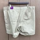 Lane Bryant NWT  Womens Shorts Beige Flat Front Deep Pockets Plus Size 24 Photo 2