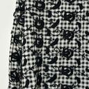 Pilcro  Anthropologie Women's Size Small Embroidered Button Up Blouse Black White Photo 8