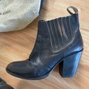 FREEBIRD by Steven Morgan Ankle Boots Black Burnished Distressed Leather Photo 1