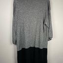 Chico's  Grey Duster Cardigan 1 3/4 Sleeve Open Front Long Line Metallic Photo 2