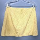 American Eagle Vintage Y2K 90s Yellow Floral Cotton Tie-waist Mini Skirt 8 Photo 2