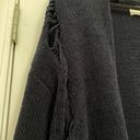 Lush Clothing Navy Blue Distressed Cardigan Photo 2