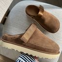 UGG NEW Anthropologie +  Goldenstar Suede Clogs in Chestnut Photo 4