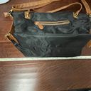 Big Buddha Black Slouchy Shoulder Bag with Tan Removable Shoulder Strap Photo 15