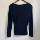 Merona  Women’s Long Sleeve V-Neck Shirt Size Medium Photo 2