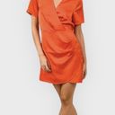 RD Style  Poppy Satin Faux Wrap Dress Size Medium Photo 1