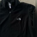 The North Face  Black pullover szLarge polar fleece 1/4 zip base layerlongsleeve Photo 1